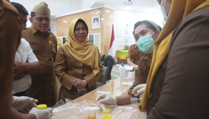 Pemkab Sergai Gelar Apel Gabungan dan Tes Urine bagi Tenaga Honorer