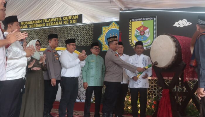 Polres Sergai Dukung Penuh Pembukaan MTQ dan Hadist XXI Kabupaten Serdang Bedagai 2025