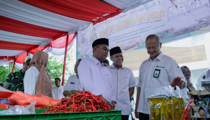 Bupati dan Wabup Sergai Tinjau Gerakan Pangan Murah di Perbaungan, Upaya Stabilisasi Harga Jelang Ramadan