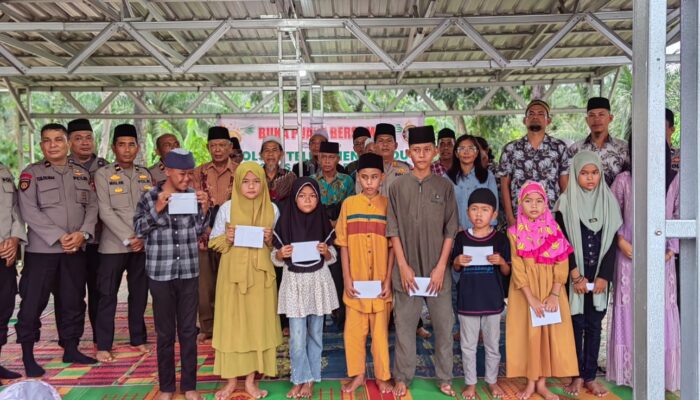 Polsek Teluk Mengkudu Santunin Anak Yatim dan Buka Puasa Bersama, Pererat Silaturahmi dengan Masyarakat