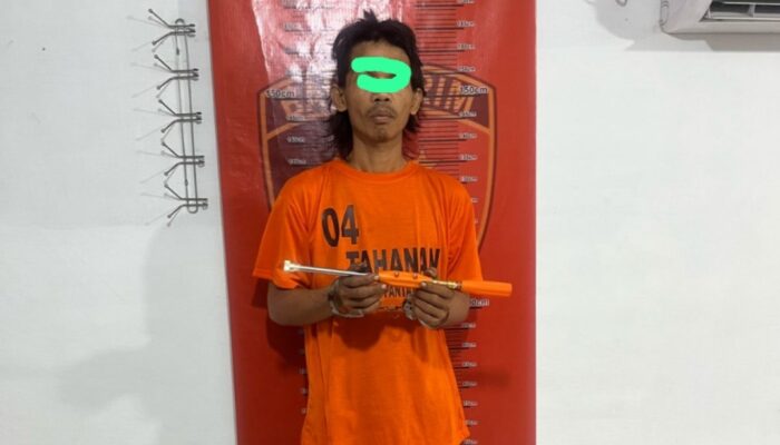 Polsek Pantai Cermin Berhasil Tangkap Pelaku Pencurian Pintu Besi Kandang Babi