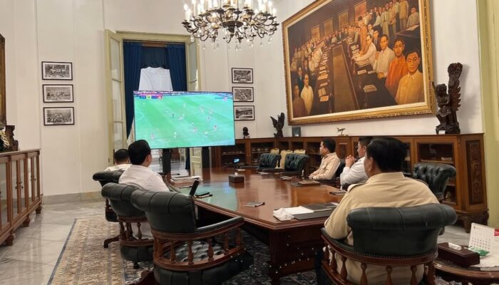 Prabowo Nobar Timnas Indonesia vs Australia di Istana, Beri Dukungan Meski Garuda Tertinggal
