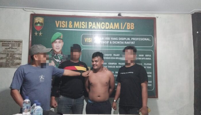 Kodim 0204/DS Kembali Gempur Peredaran Narkoba, Pengedar Sabu Diciduk di Sei Sijenggi