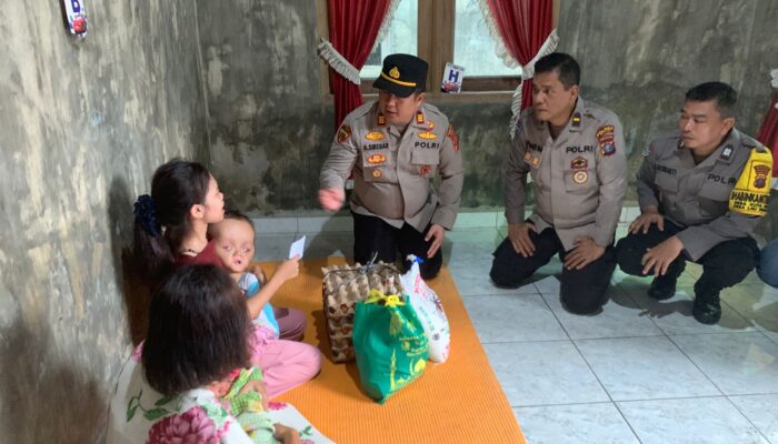 Kapolsek Selesai Ringankan Beban Bayi Penderita Hydrocepalus di Lau Mulgap Langkat