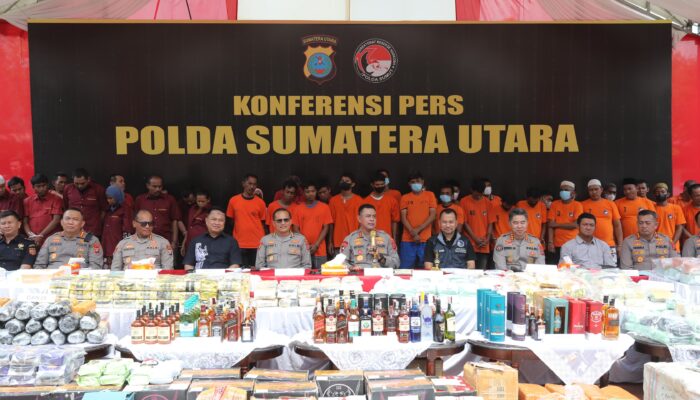 Polda Sumut Gencarkan Perang Narkoba,2.373 Kasus Terungkap, Ribuan Tersangka Diamankan