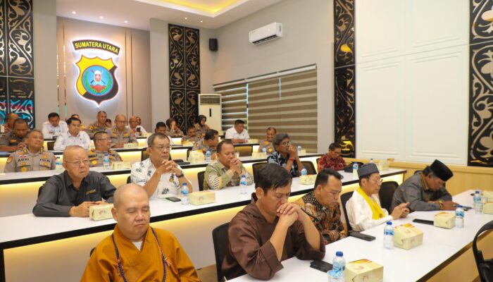 Doa Bersama Lintas Agama Sambut Hari Bhayangkara ke-79: Polda Sumut Teguhkan Komitmen Jaga Kerukunan dan Persatuan