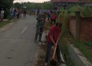 Warga Dusun XV Desa Firdaus Gelar Gotong Royong Bersihkan Lingkungan