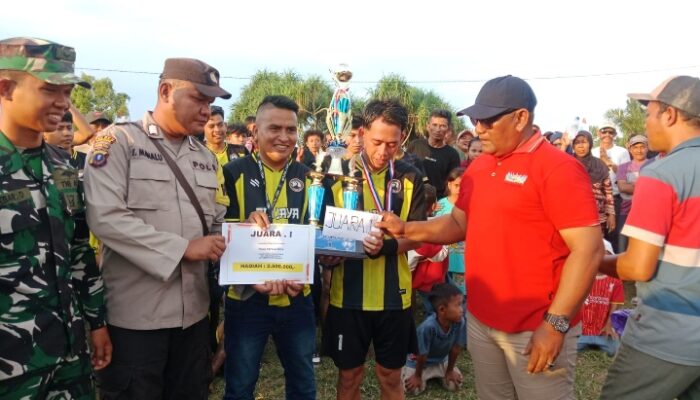 Lumut FC Desa Tebing Tinggi Tumbangkan CC FC, Kades Bagan Kuala Safril Tutup Turnamen Bokyam 2025