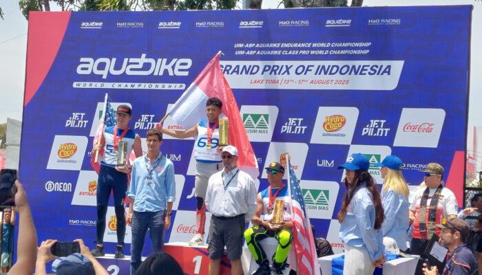 Polda Sumut Tancap Gas Amankan Juara Aquabike Toba 2025, Papua Barat Bawa Pulang Emas