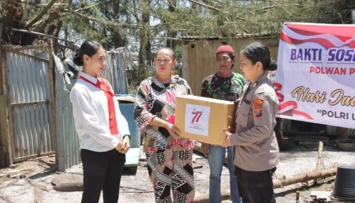 Polwan Peduli: HUT ke-77 Polwan Warnai Aksi Sosial untuk Korban Puting Beliung di Serdang Bedagai