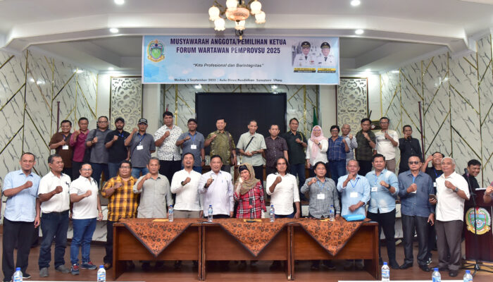 Buka Musyawarah Forum Wartawan Pemprov Sumut, Kepala Dinas Kominfo Harapkan Terus Lanjutkan Kolaborasi