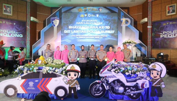Kapolda Sumut Ajak Polantas Jadi Pelopor Keselamatan di HUT ke-70 Lalu Lintas Bhayangkara