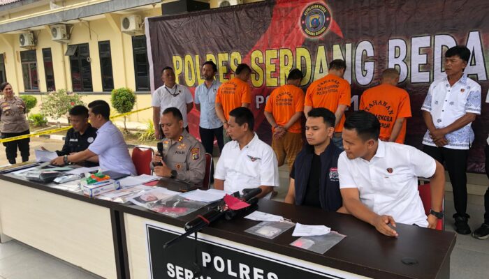 Polres Sergai Bongkar Sindikat Sadis: Penganiayaan, Senpi Ilegal, hingga Narkoba