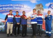 Wakil Wali Kota Medan Zakiyuddin Harahap Ground Breaking Pembangunan Mother Station CNG