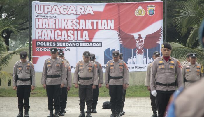 Polres Serdang Bedagai Gelar Upacara Hari Kesaktian Pancasila, Wujudkan Semangat Kebersamaan dan Nasionalisme