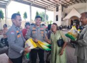 Polda Sumut Gelar Gerakan Pangan Murah di Gereja GBKP Bangun Mulia, Warga Antusias Dapatkan Beras Murah