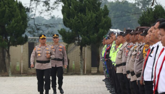 Kapolres Sergai AKBP Jhon Sitepu Pimpin Apel Kesiapsiagaan Tanggap Darurat Bencana Hidrometeorologi