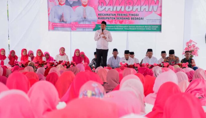 Wabup Adlin Tambunan Ajak Jamaah MTMD Perkuat Iman dan Kebersamaan di Desa Sei Sarimah