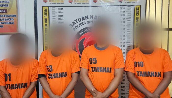 Polres Simalungun Gulung Jaringan Bandar Sabu, Amankan Empat Pelaku dan 37 Gram Barang Bukti