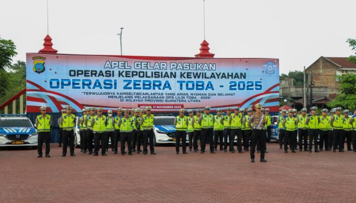 OPERASI ZEBRA TOBA 2025 Resmi Dimulai, Polda Sumut Tegaskan Profesionalitas, Humanisme, dan Transparansi