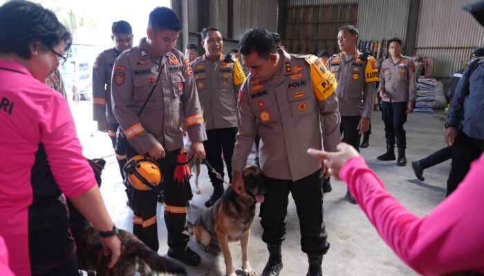 Kapolda Sumut Pastikan Distribusi Bantuan dan Tim K9 Siaga Penuh di Wilayah Terdampak Bencana