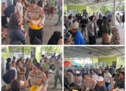 Polwan Polres Langkat Hadirkan Harapan Baru bagi Korban Banjir di Pantai Gemi