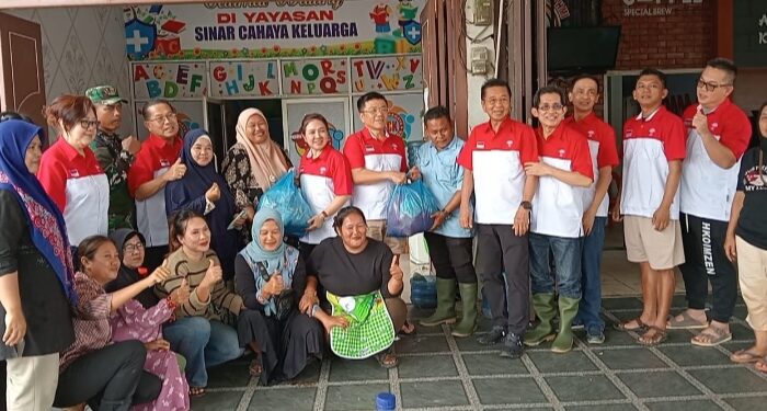 INTI Sumut dan Para Donatur Salurkan 150 Paket Sembako untuk Korban Banjir di Sergai