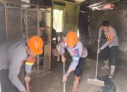 Brimob Polda Sumut Bergerak Cepat Buka Akses Longsor di Adiankoting, Warga Sambut dengan Haru