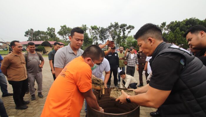 Polres Sergai Musnahkan 23,5 Kg Ganja, Wakapolres Tegaskan Perang Tanpa Kompromi terhadap Narkoba