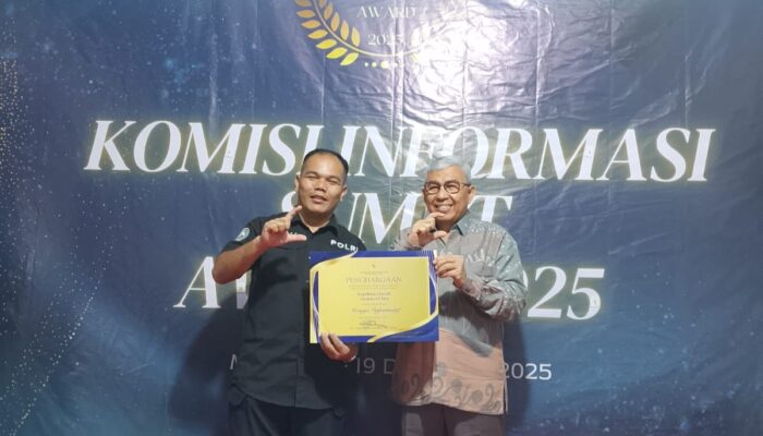 Transparansi Kian Menguat, Polda Sumut Masuk Empat Besar Komisi Informasi Sumut Award 2025