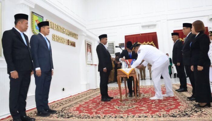 Ratusan Pejabat Pemkab Sergai Dirotasi, Abdul Rahman Purba Resmi Jabat Kadis PUTR