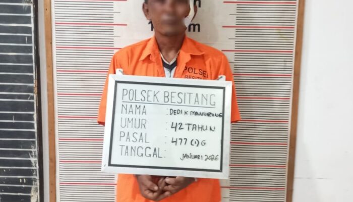 Lengah Tinggalkan Kunci, Motor Warga Halaban Digondol Maling, Pelaku Dibekuk Polsek Besitang