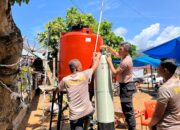 Polda Sumut Perkuat Akses Air Bersih Warga Hutanabolon Lewat Pemasangan Filter Nanotec