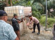 Peduli Korban Banjir, Polres Langkat Bangun Sumur Bor untuk Warga Bukit Jengkol