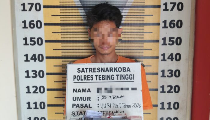 Sat Resnarkoba Polres Tebing Tinggi Bongkar Transaksi Sabu di Rumah Kos, Pemuda 25 Tahun Diciduk