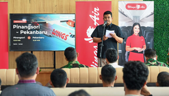 Resmikan Rute Pinangsori–Pekanbaru, Gubernur Bobby Nasution Minta Harga Tiket Terjangkau