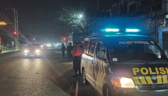 Patroli Larut Malam, Brimob Polda Sumut Perkuat KRYD Amankan Medan dan Deli Serdang