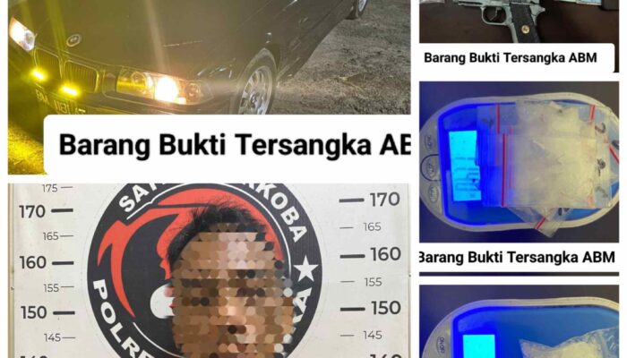 Satresnarkoba Polres Batu Bara Ringkus Pria 49 Tahun di Tanjung Gading, 16,4 Gram Sabu dan Airsoft Gun Diamankan