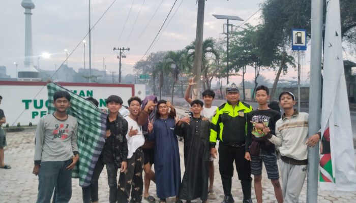 Patroli Asmara Subuh Sat Lantas Polres Sergai Jaga Jalinsum Tetap Aman dan Tertib