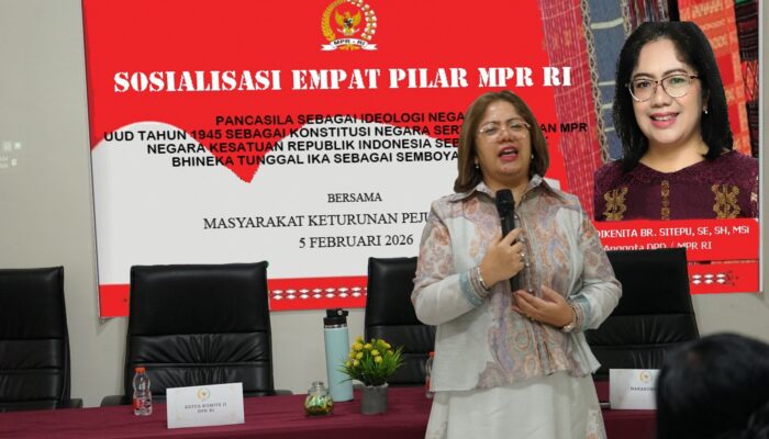 Sosialisasi 4 Pilar Kebangsaan Bersama Masyarakat Pemerhati Pejuang Karo, Badikenita Sitepu Harapkan Perkuat Rasa Nasionalisme Kebangsaan