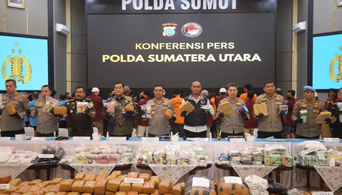Polda Sumut Bongkar 923 Perkara Narkotika di Awal 2026, Lebih dari 1,4 Juta Jiwa Terselamatkan