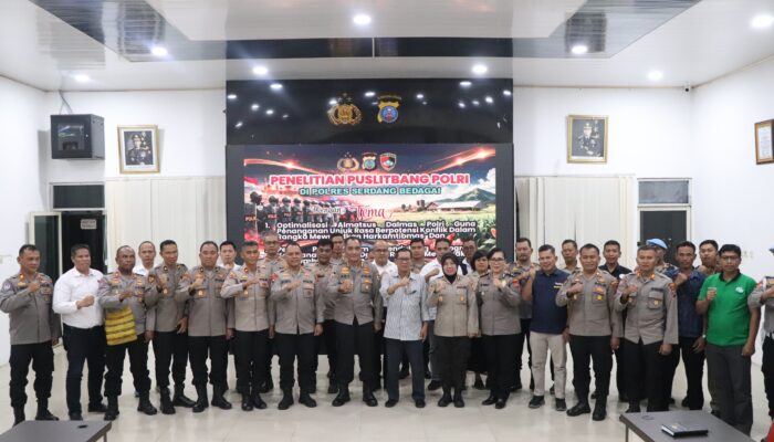 PUSLITBANG POLRI TELITI OPTIMALISASI ALMATSUS DALMAS DAN PERKUAT PERAN POLRI DALAM KETAHANAN PANGAN DI POLRES SERGAI