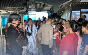 Brimob Polda Sumut Gelar Patroli Skala Besar di Belawan, Antisipasi Gangguan Kamtibmas Malam Hari