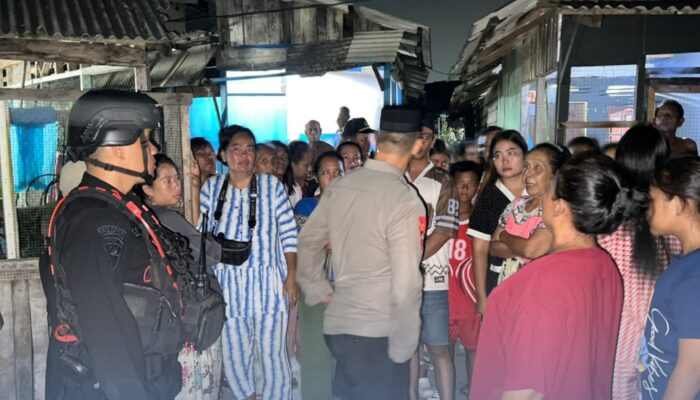 Brimob Polda Sumut Gelar Patroli Skala Besar di Belawan, Antisipasi Gangguan Kamtibmas Malam Hari