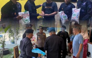 Brimob Polda Sumut Tunjukkan Kepedulian, Kunjungi dan Beri Bantuan kepada Personel yang Sakit Menahun