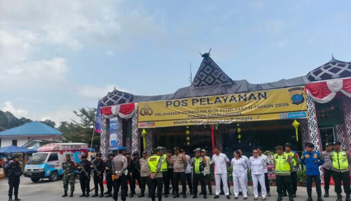 Brimob Polda Sumut Perketat Pengamanan di Ajibata, Antisipasi Lonjakan Penumpang Operasi Ketupat 2026