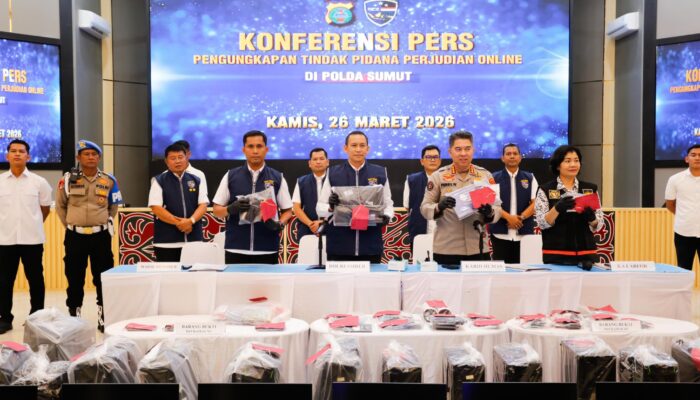 Judi Online di Medan Raup Omset Rp7 Miliar, 19 Tersangka Diamankan