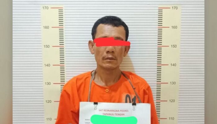 Polres Tapteng Tangkap ‘Kongo’, Diduga Edarkan Ganja dan Sabu di Lubuk Tukko