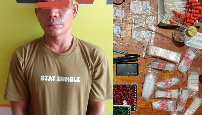 Kabur Lompat ke Sungai, Bandar Sabu Desa Pamah Diciduk Polisi di Aceh Tamiang