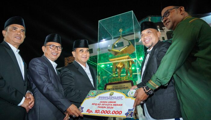 Resmi Ditutup, Medan Selayang Juara Umum MTQ Ke-59 Kota Medan
